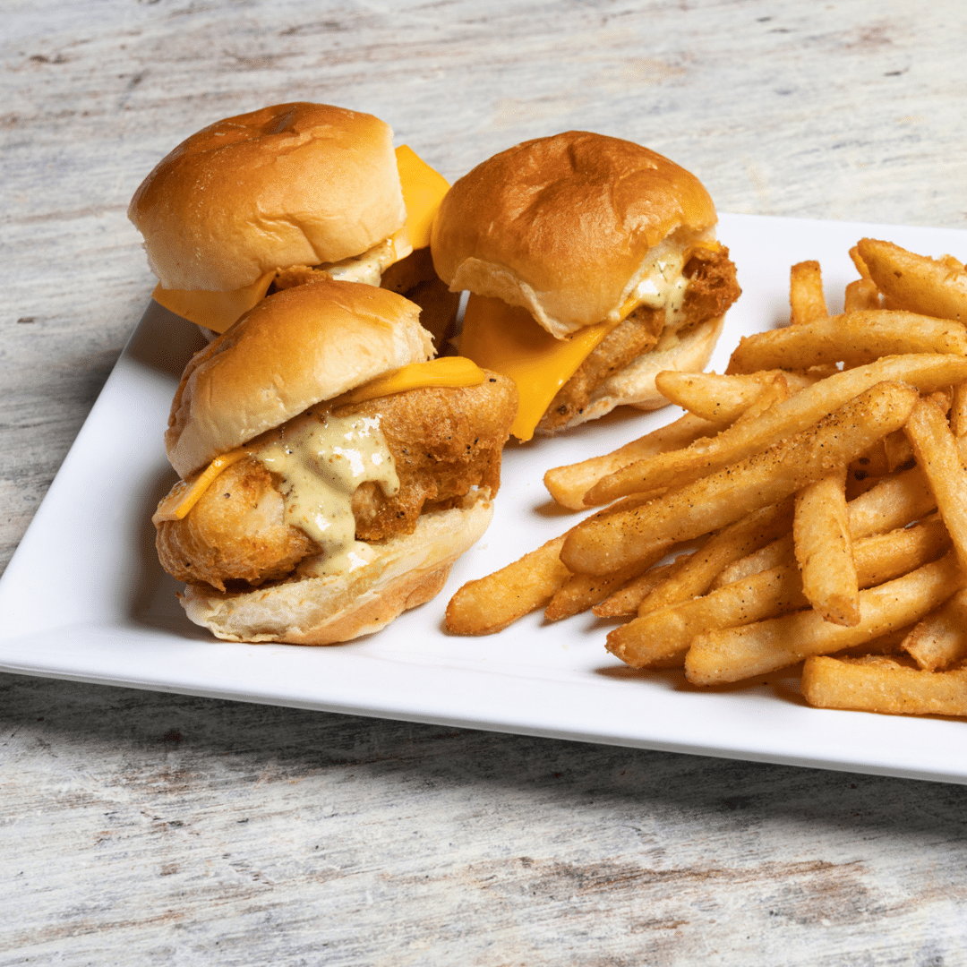 beer battered cod sliders