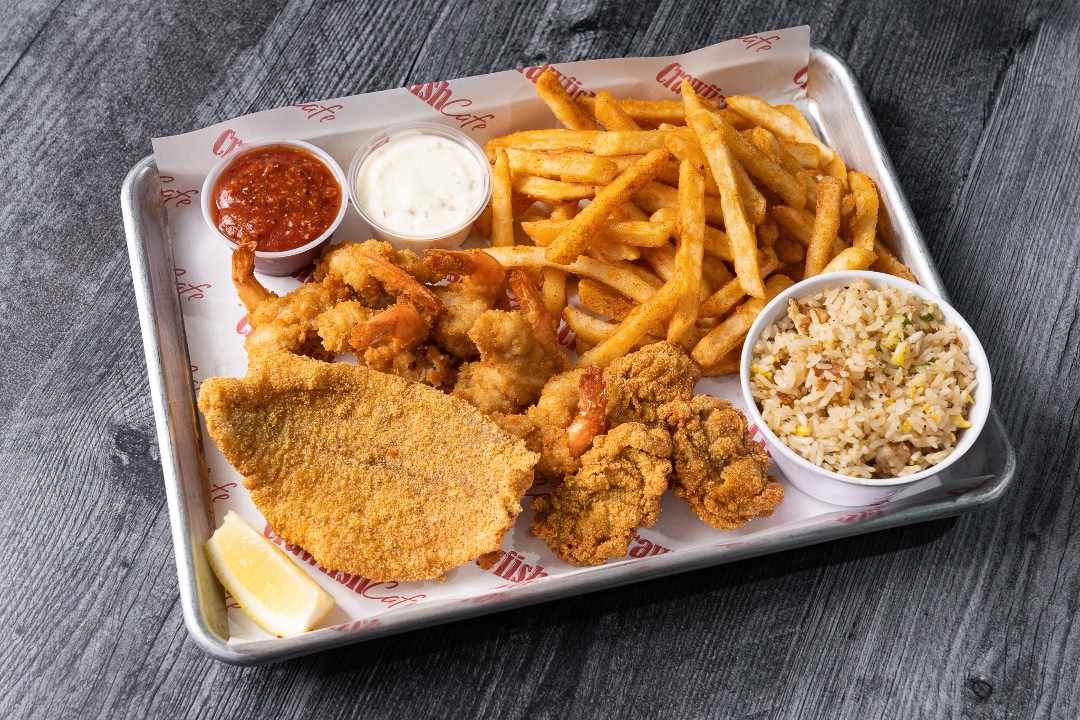 1 Catfish 6 Shrimp 3 Oysters